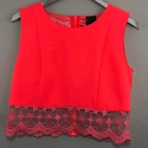 Moon Collection Womens Sleeveless Blouse Fluoresce